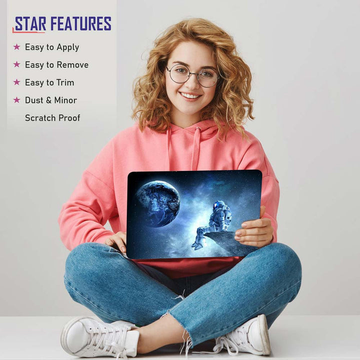 Full Panel Laptop Skin - Astronaut Outer Space Stars