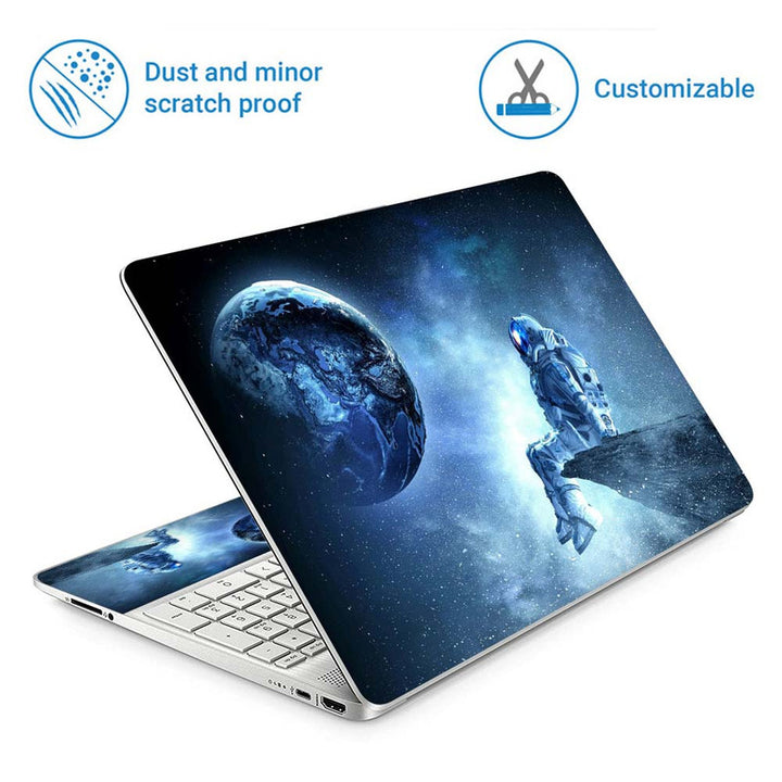 Full Panel Laptop Skin - Astronaut Outer Space Stars