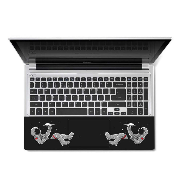 Full Panel Laptop Skin - Astronaut Paper Plane