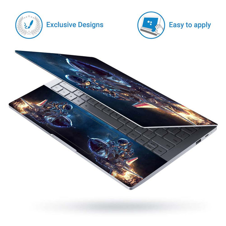 Full Panel Laptop Skin - Astronaut Rocket