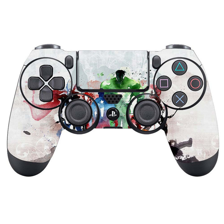 Skin Wrap Vinyl Sticker for DualShock 4 Wireless Controller- Avengers Art