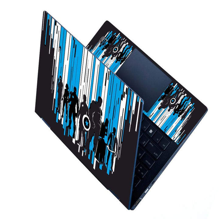 Full Panel Laptop Skin - Avengers Black