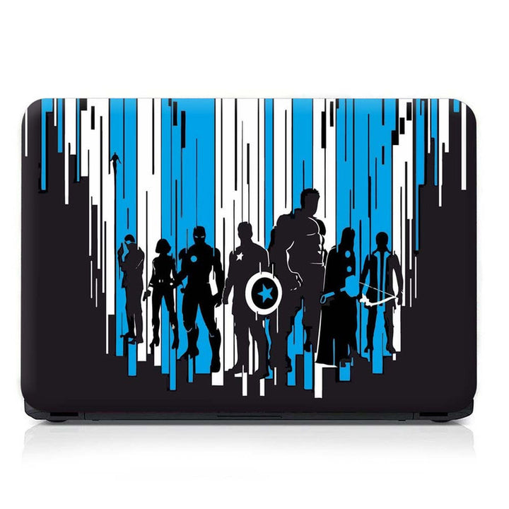 Full Panel Laptop Skin - Avengers Black