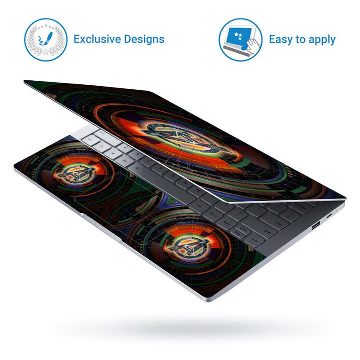 Full Panel Laptop Skin - Avengers Circle Art