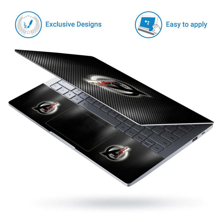 Full Panel Laptop Skin - Avengers Logo Iron Man Metal