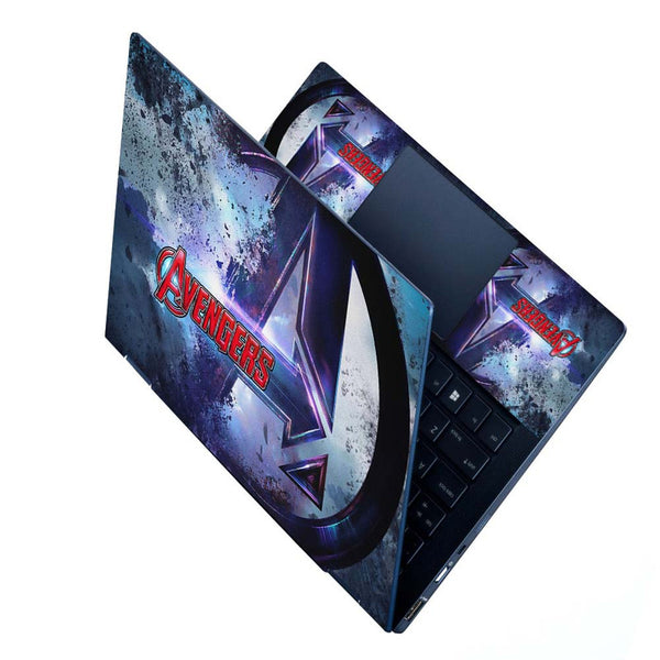 Full Panel Laptop Skin - Avengers Logo Red