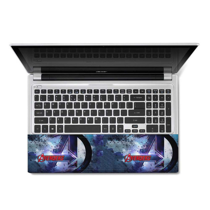 Full Panel Laptop Skin - Avengers Logo Red