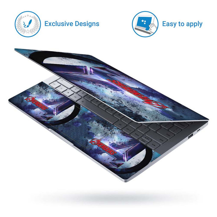 Full Panel Laptop Skin - Avengers Logo Red