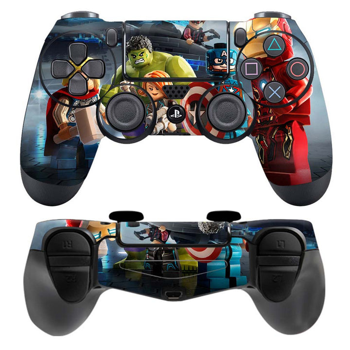 Skin Wrap Vinyl Sticker for DualShock 4 Wireless Controller- Avengers Toy Art