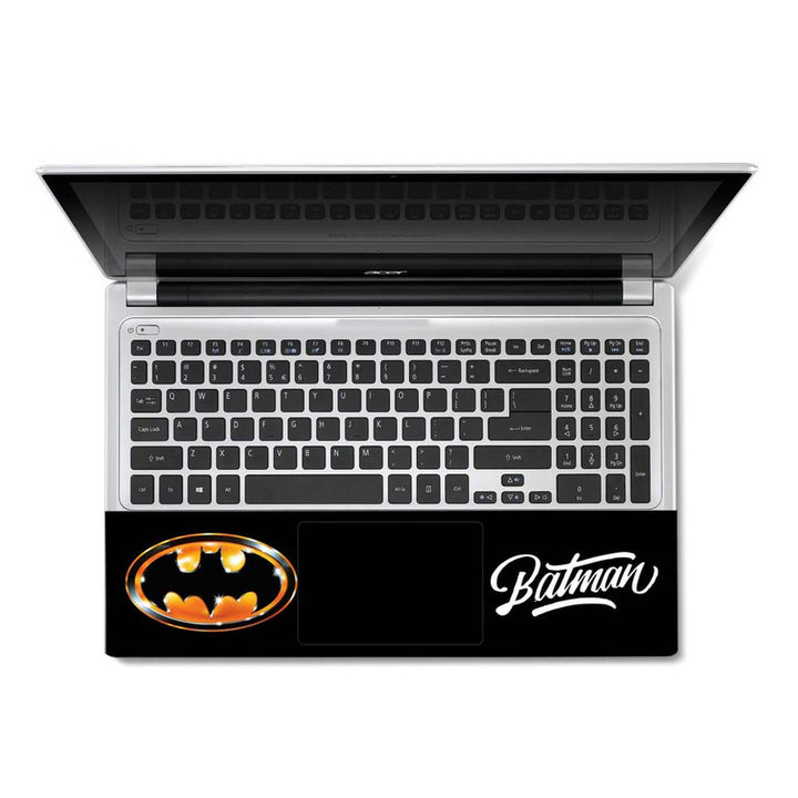 Full Panel Laptop Skin - Batman Golden Sparkle