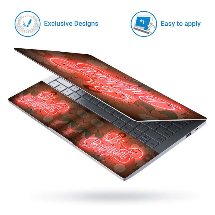 Full Panel Laptop Skin - Be Brilliant