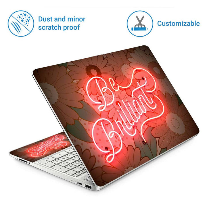 Full Panel Laptop Skin - Be Brilliant