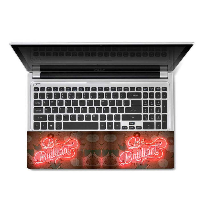 Full Panel Laptop Skin - Be Brilliant