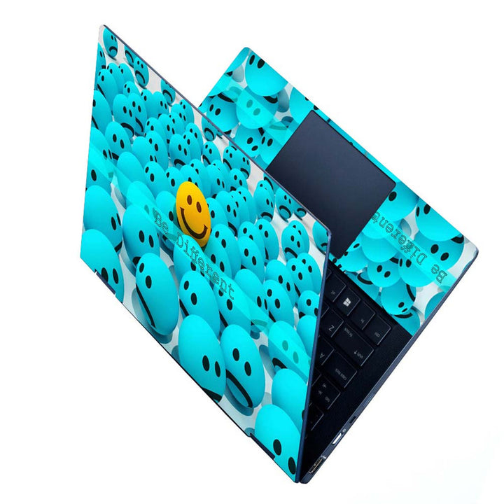 Full Panel Laptop Skin - Be Different Smily