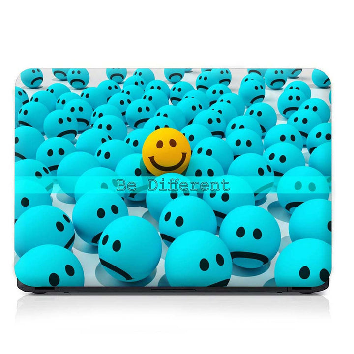 Full Panel Laptop Skin - Be Different Smily