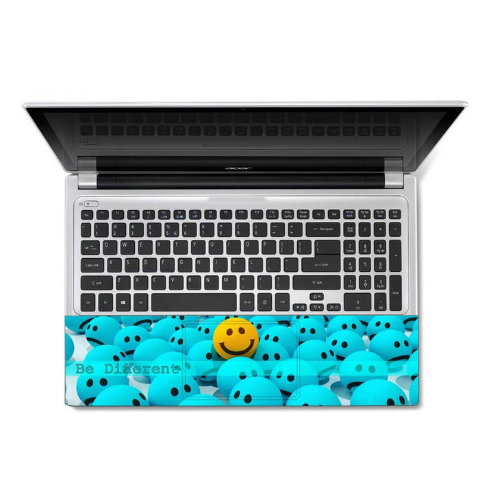 Full Panel Laptop Skin - Be Different Smily