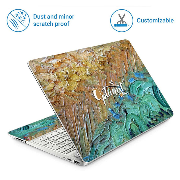 Full Panel Laptop Skin - Be Optimist Canvas Art