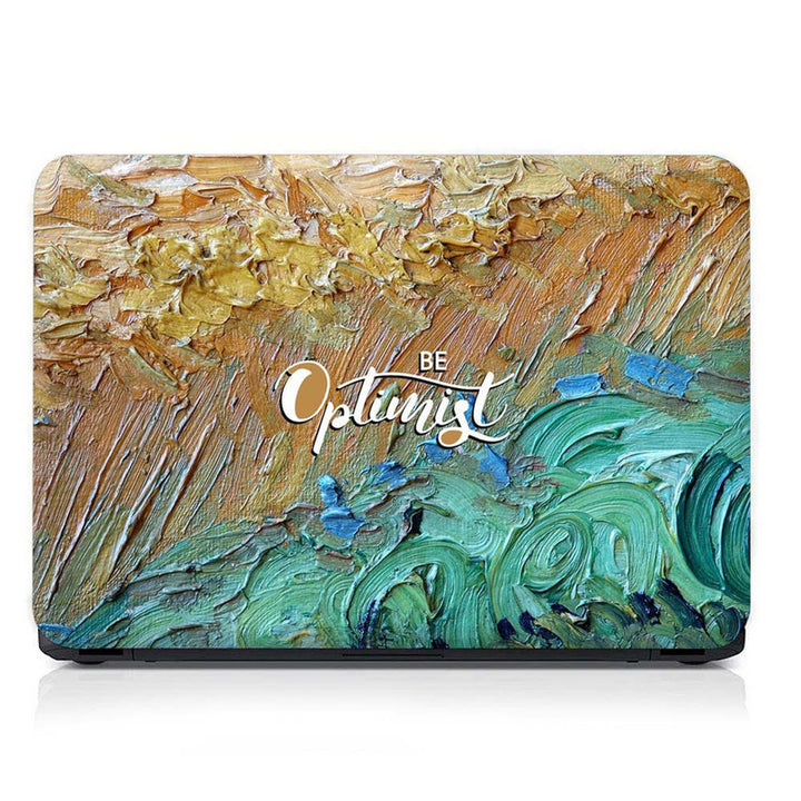 Full Panel Laptop Skin - Be Optimist Canvas Art