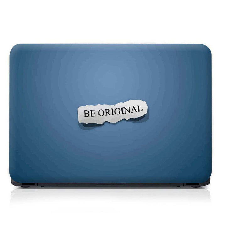 Full Panel Laptop Skin - Be Original Blue