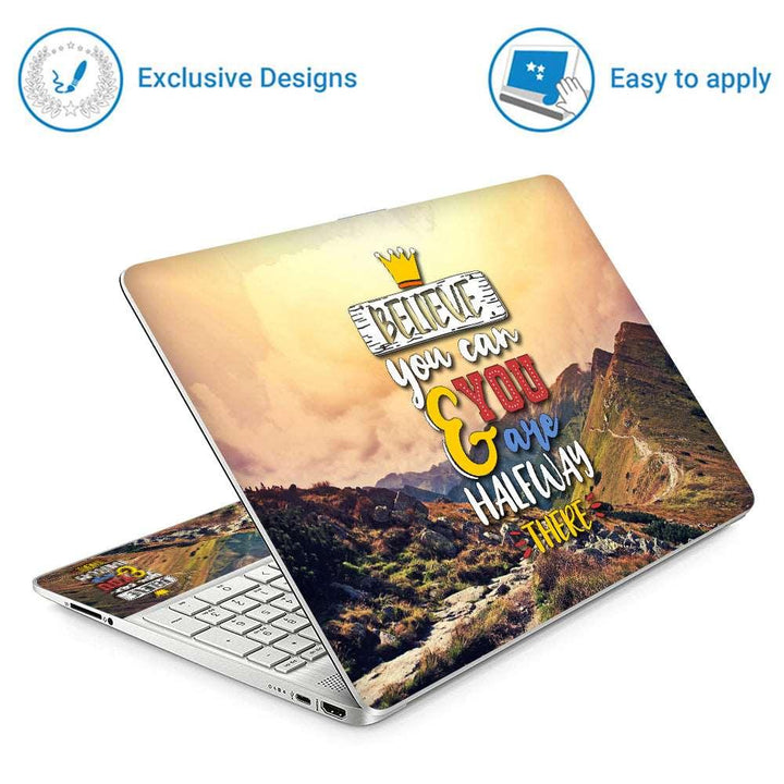 14 Inch Full Panel Laptop Skin - Believe You Can