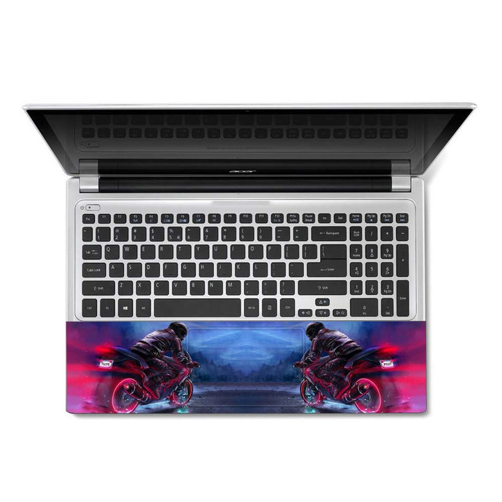 Full Panel Laptop Skin - Biker Motorcycle