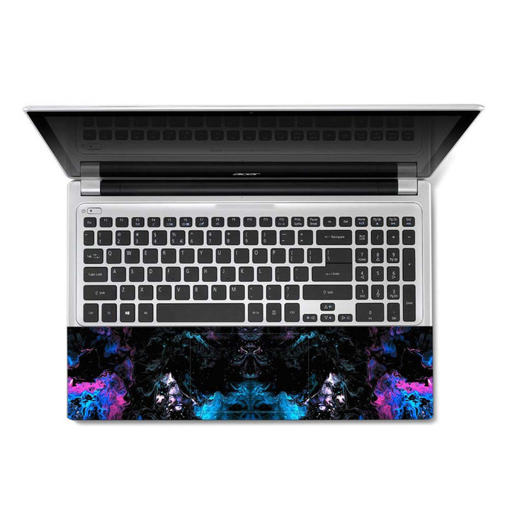 Full Panel Laptop Skin - Black Abstract