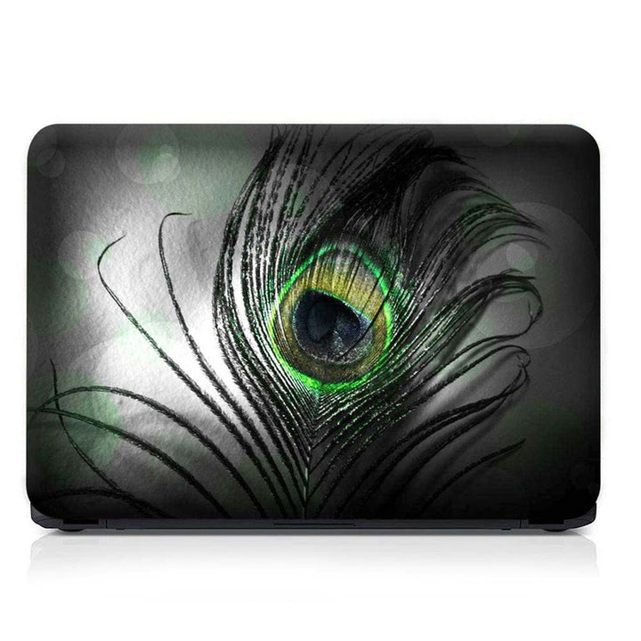 Full Panel Laptop Skin - Black Feather