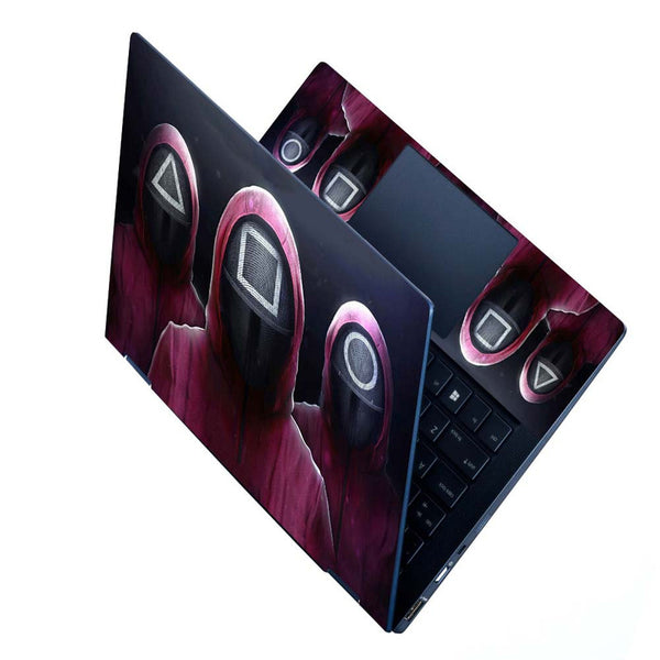 Full Panel Laptop Skin - Black Game Mask