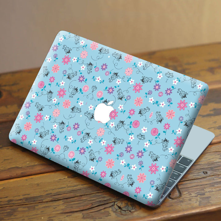 Laptop Skin for Apple MacBook - Black Honey Multy Floral - SkinsLegend