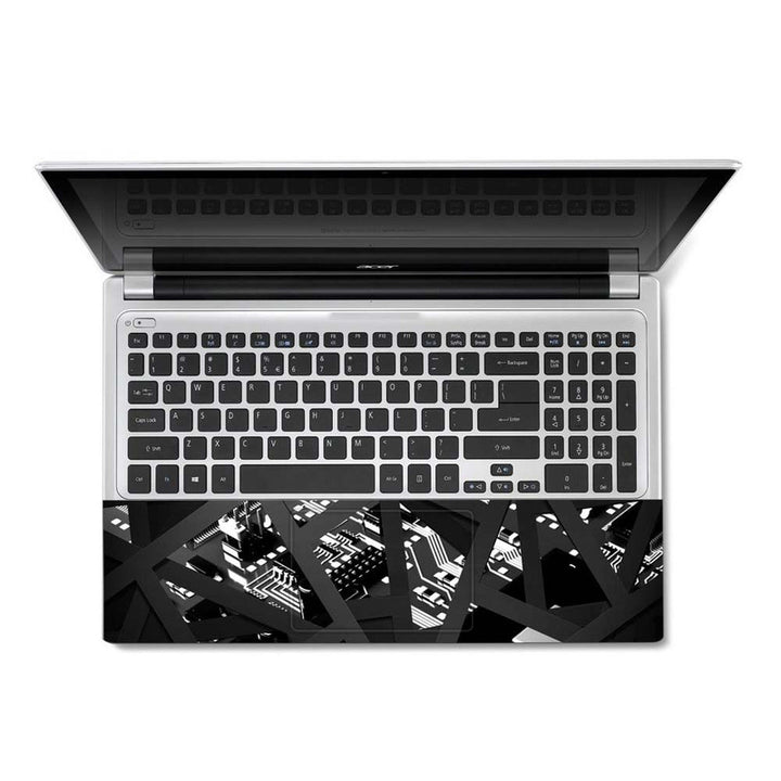 Full Panel Laptop Skin - Black Motherboard