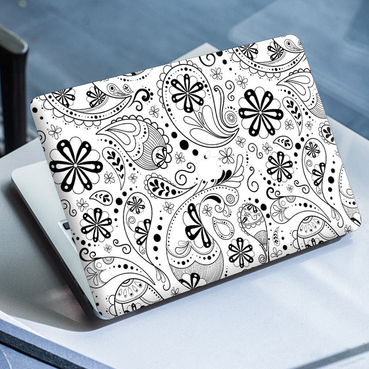 Laptop Skin for Apple MacBook - Black Paisley - SkinsLegend