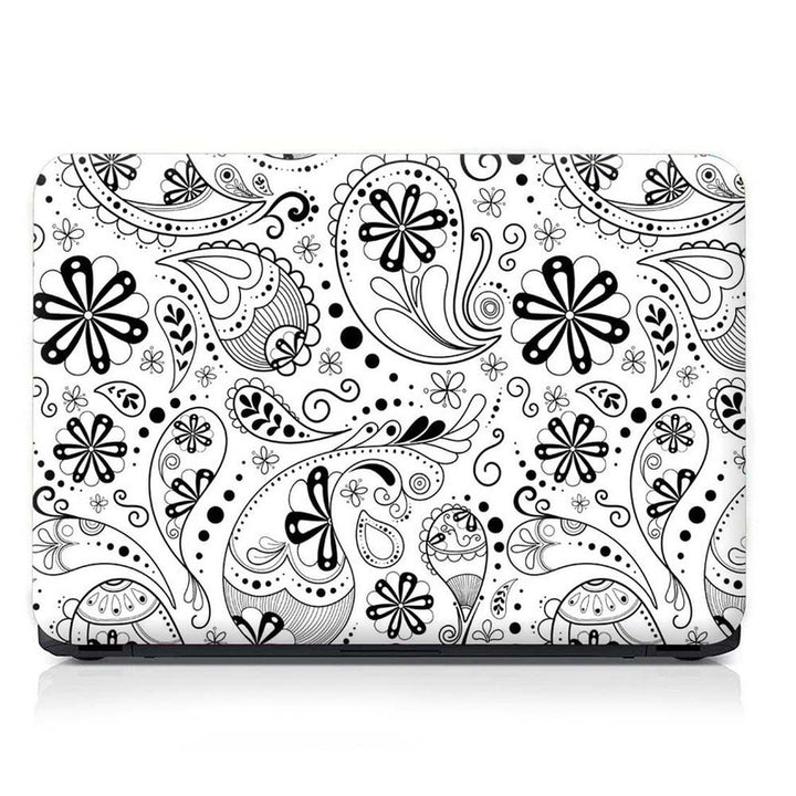 Full Panel Laptop Skin - Black Paisley