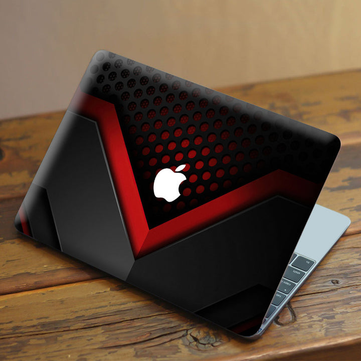 Laptop Skin for Apple MacBook - Black Red Net Hole - SkinsLegend