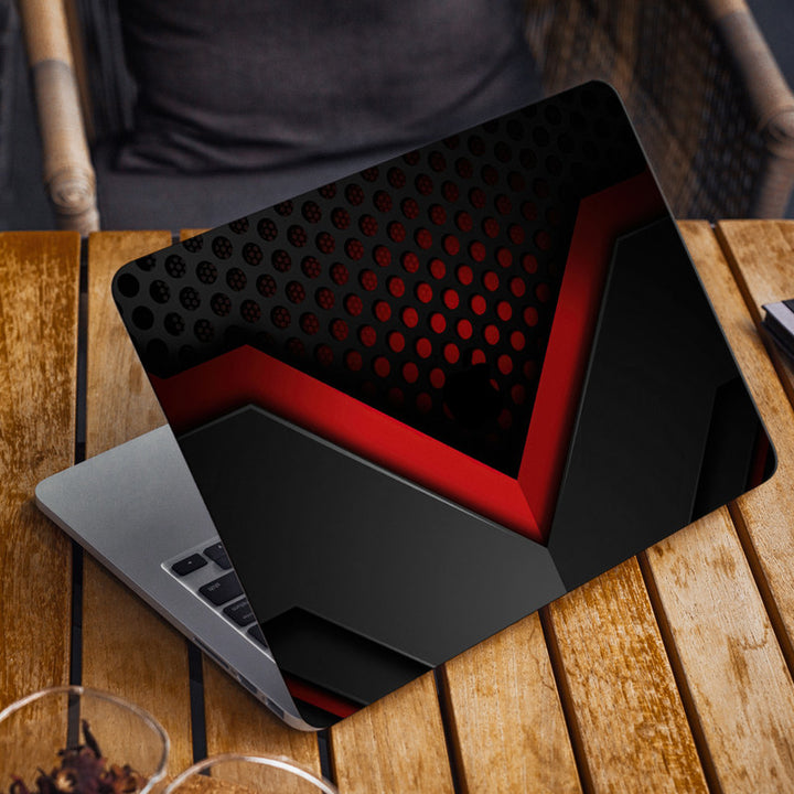 Laptop Skin for Apple MacBook - Black Red Net Hole - SkinsLegend