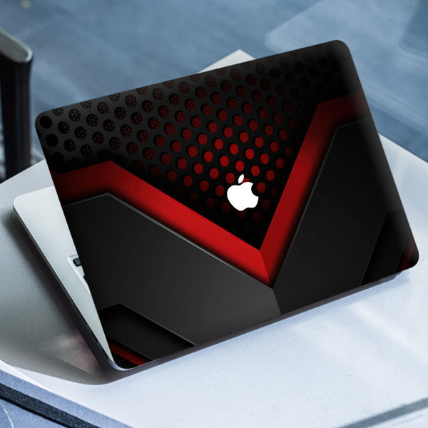 Laptop Skin for Apple MacBook - Black Red Net Hole - SkinsLegend