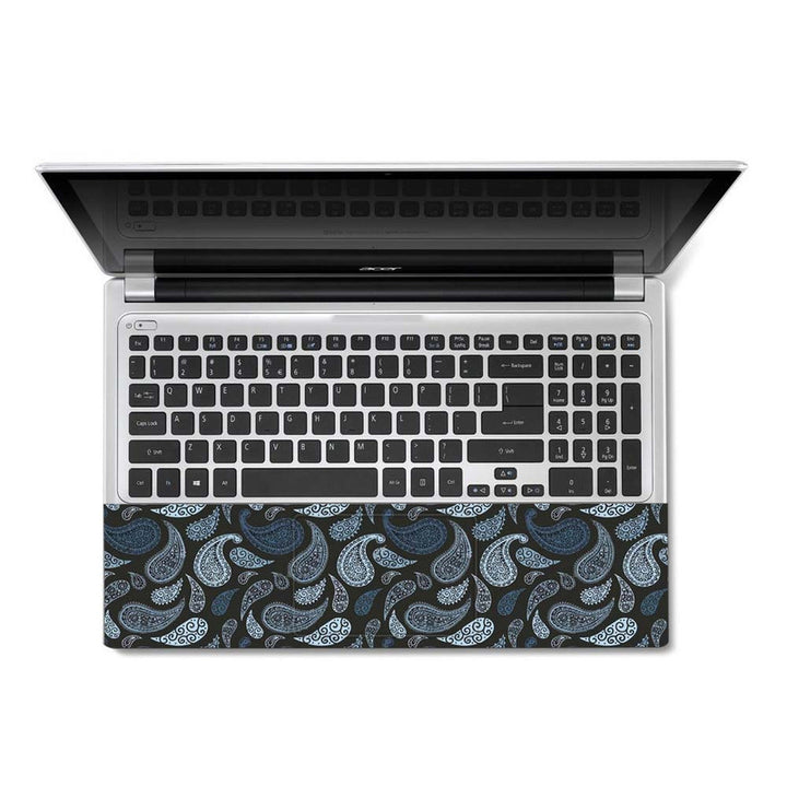 Full Panel Laptop Skin - Black Shade Leaves