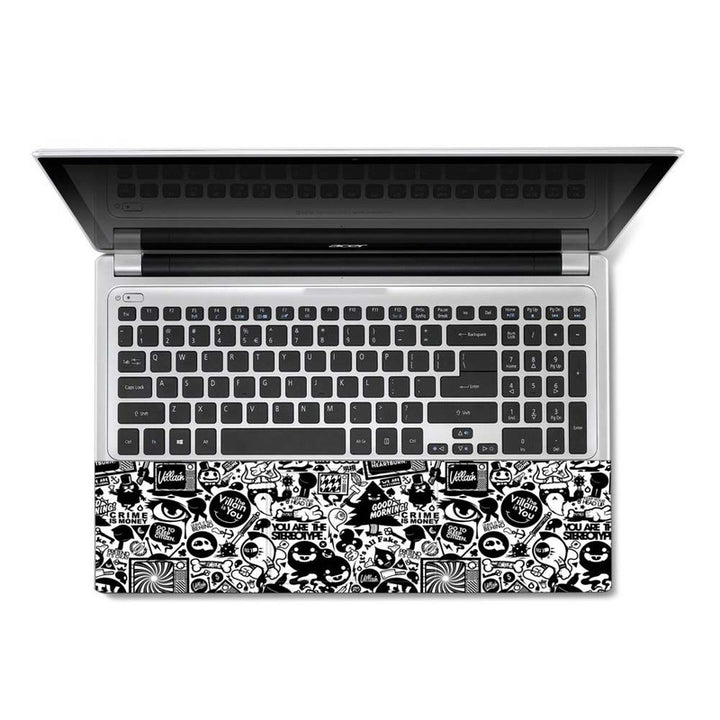 Full Panel Laptop Skin - Black Stickers