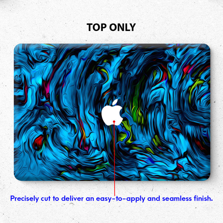 Laptop Skin for Apple MacBook - Blue Abstract Art - SkinsLegend