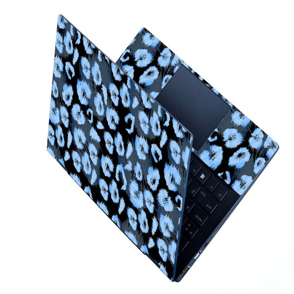 Full Panel Laptop Skin - Blue Black Tiger Art