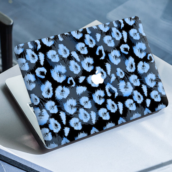 Laptop Skin for Apple MacBook - Blue Black Tiger Art - SkinsLegend