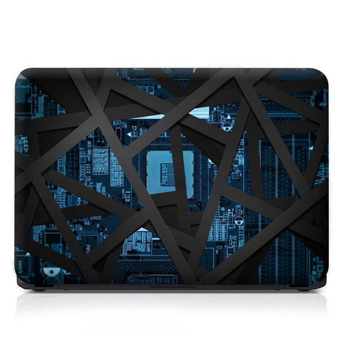 Full Panel Laptop Skin - Blue Circuit