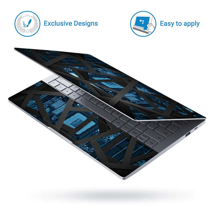 Full Panel Laptop Skin - Blue Circuit