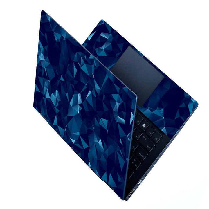 Full Panel Laptop Skin - Blue Geometry