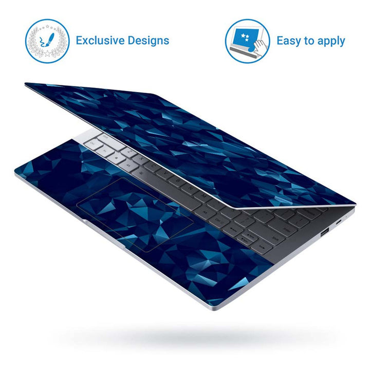 Full Panel Laptop Skin - Blue Geometry