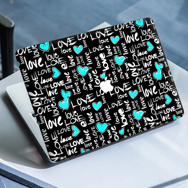 Laptop Skin for Apple MacBook - Blue Love Symbol - SkinsLegend