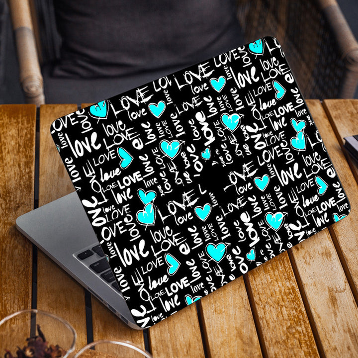 Laptop Skin for Apple MacBook - Blue Love Symbol - SkinsLegend