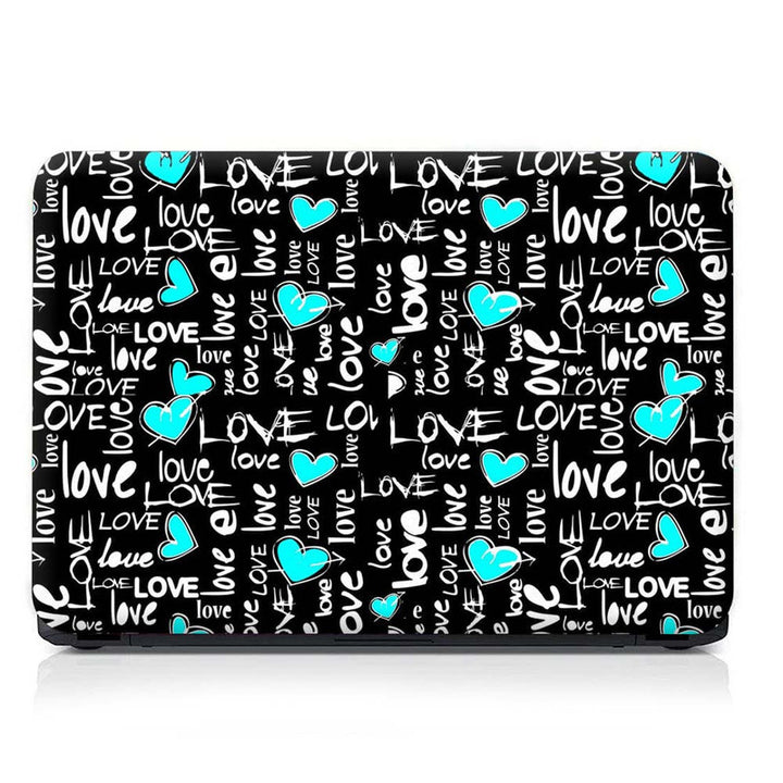 Full Panel Laptop Skin - Blue Love