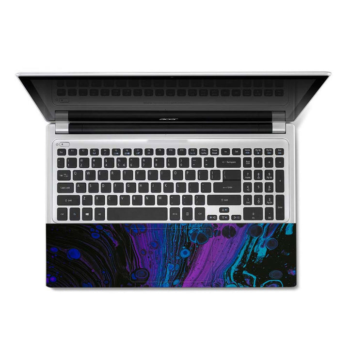 Full Panel Laptop Skin - Blue Purple Particles