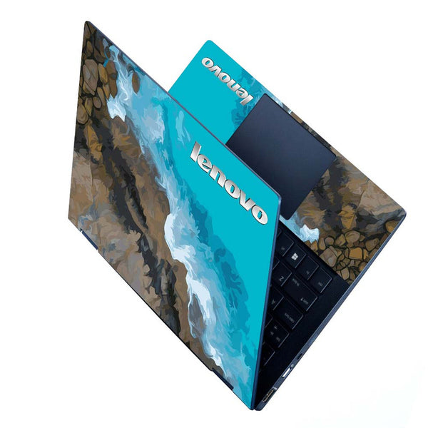 Full Panel Laptop Skin - Blue Sea Lenovo Logo