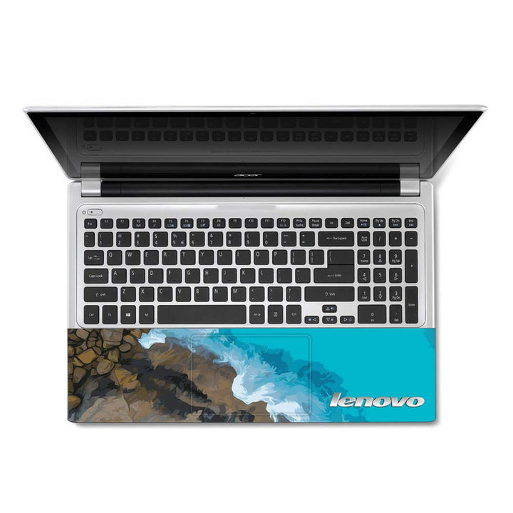 Full Panel Laptop Skin - Blue Sea Lenovo Logo